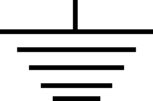 The image shows the icon associated with ground